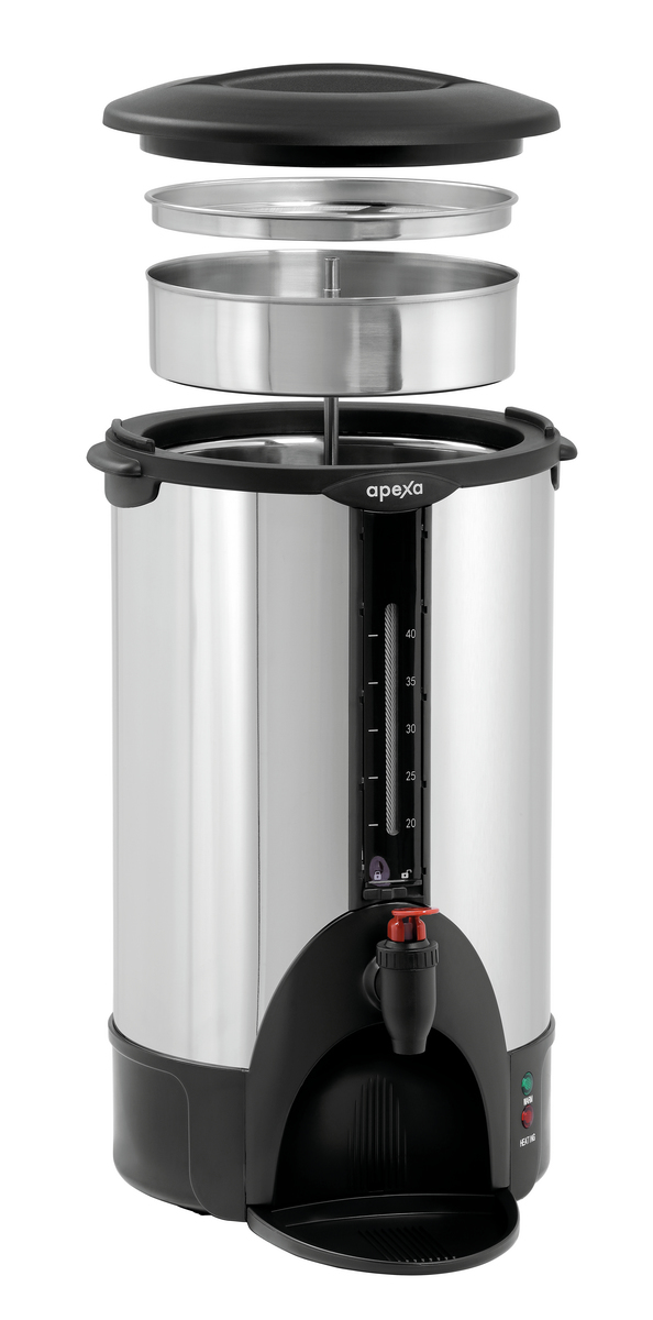 Rundfilter Kaffeemaschine 6L, Edelstahl