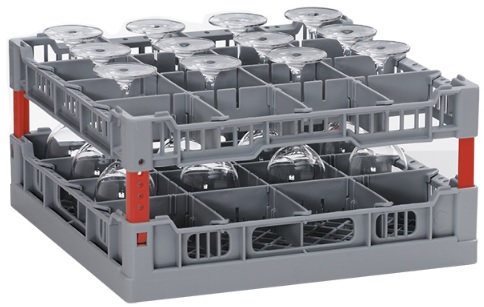 winterhalter Gläserkorb - 400 x 400 mm - 16 Gläser