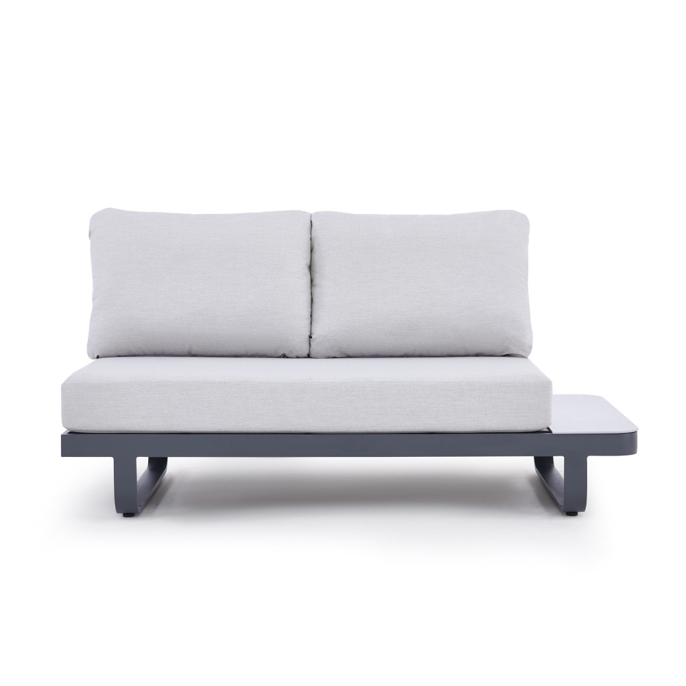 Fellow Aluminium-Lounge-Set Anthrazit-Hellgrau