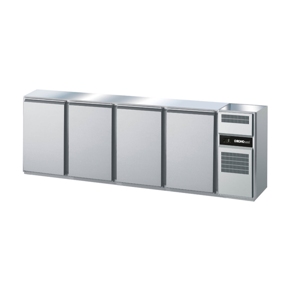 cool Compact Getränketheke, 4 Abteile, 2 Becken rechts