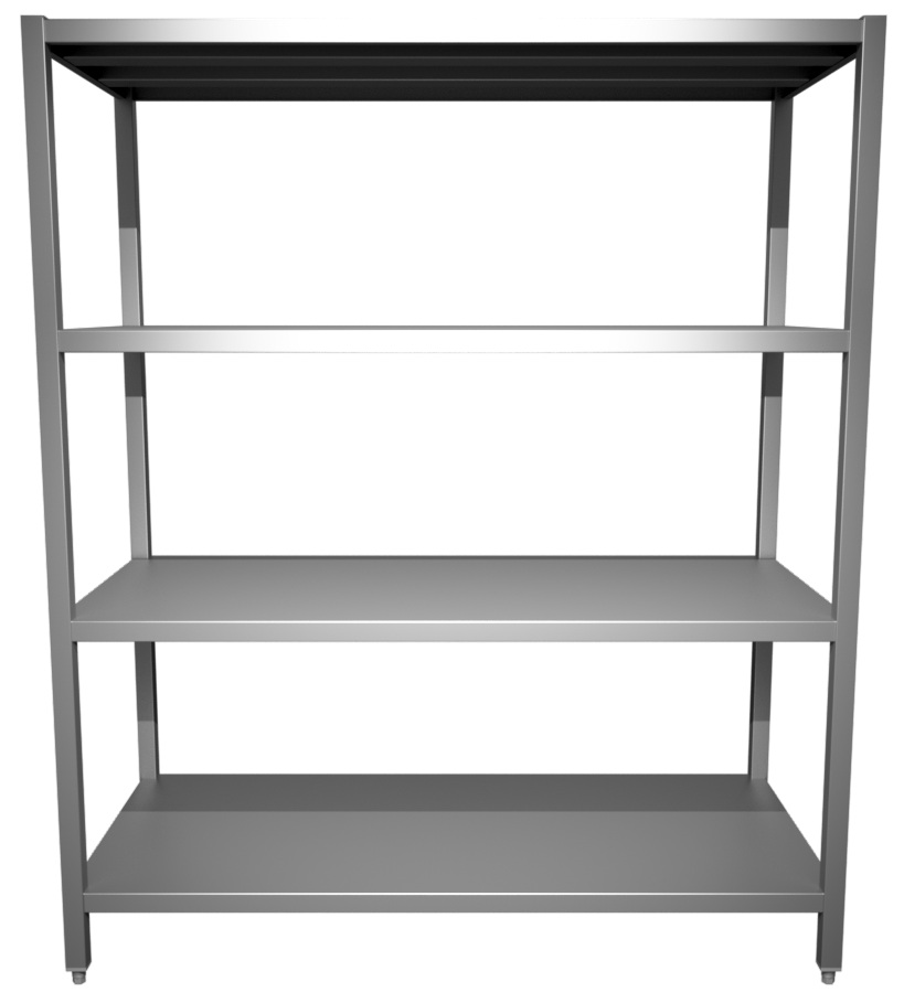 Edelstahl Lagerregal - 600 mm tief