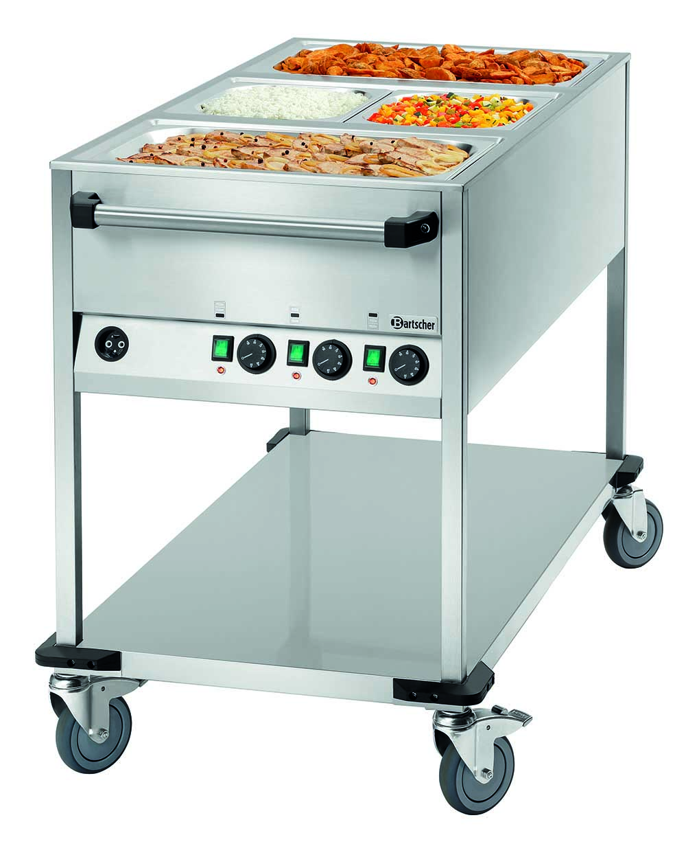 Bartscher Speisenausgabewagen WB3110 befüllt