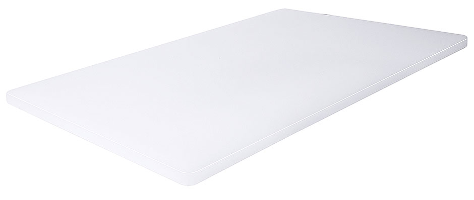 Schneidbrett weiß - 45 cm lang, 1,2 cm dick