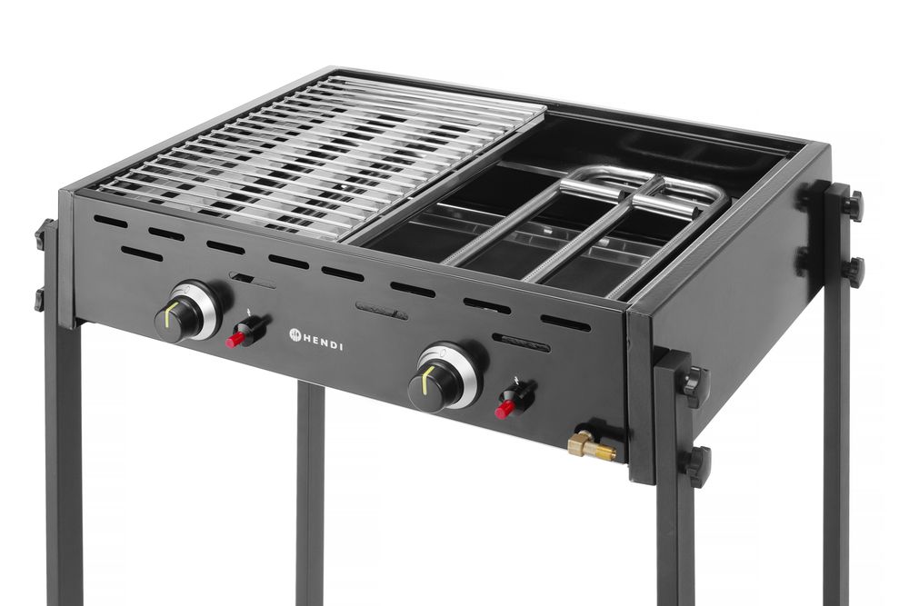 HENDI Gasgrill Roast-Master Pro Schwarz