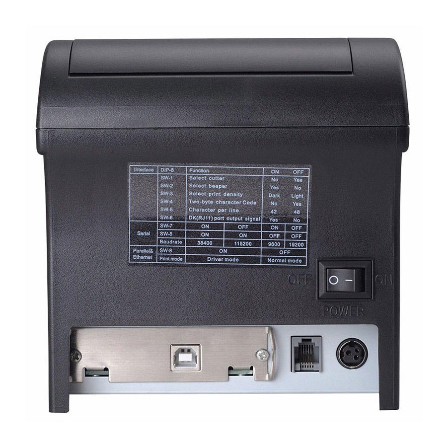 Bon-Drucker XP-C2008 Rückseite