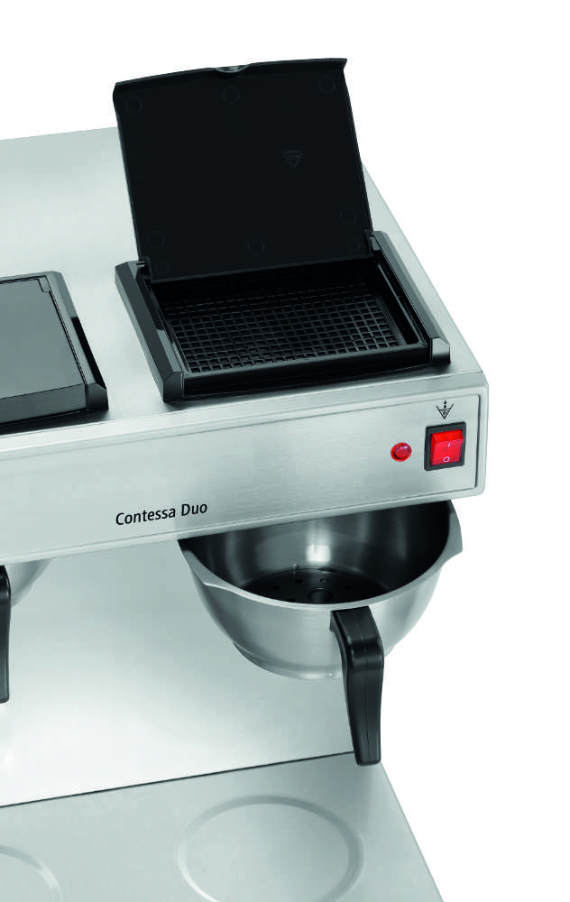 Kaffeemaschine Contessa Duo Deckel offen
