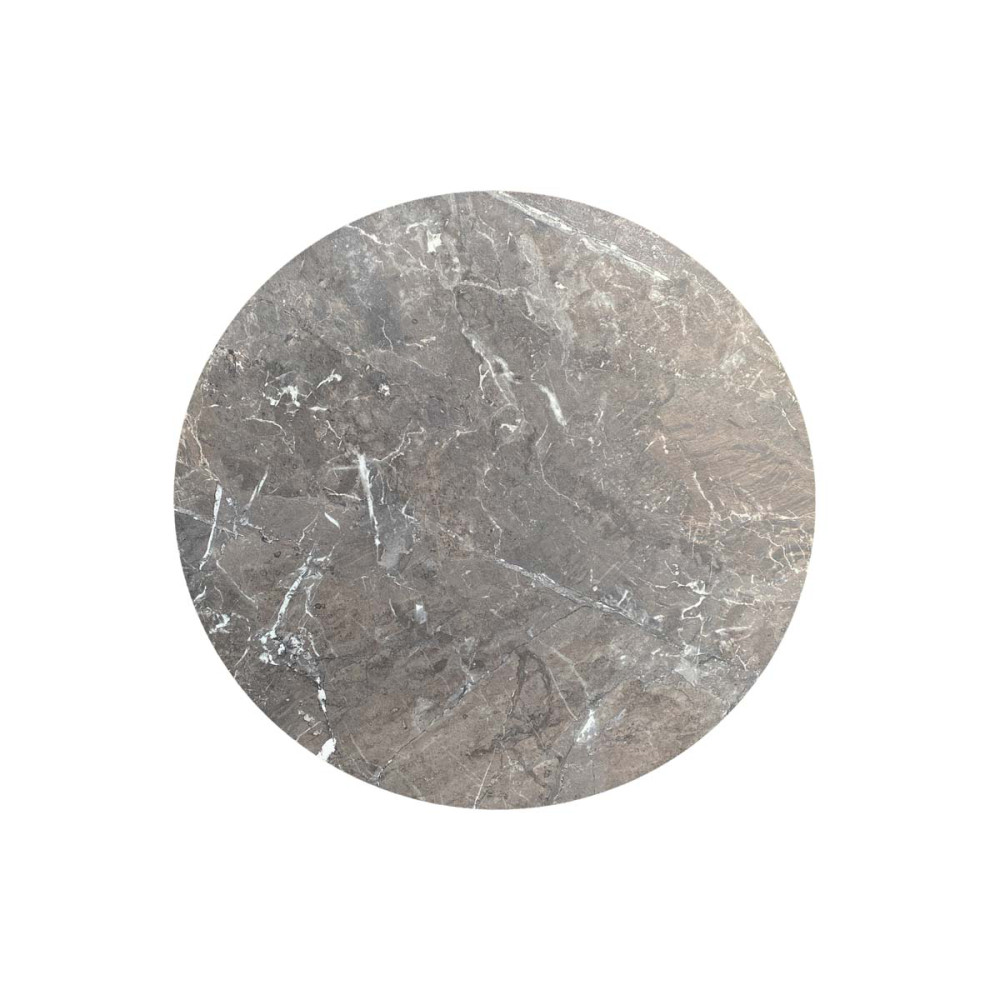 Tischplatte HPL Ø70 CM - galaxy marble oben