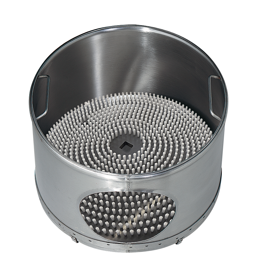 Wascheinsatz mit flächendeckenden Bürsten