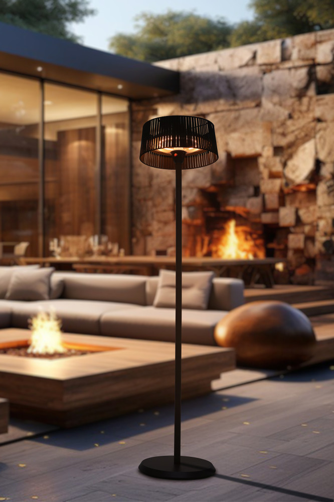 Zen Heater Terrassenheizer freistehend 1500 W Schwarz - Ambientebild