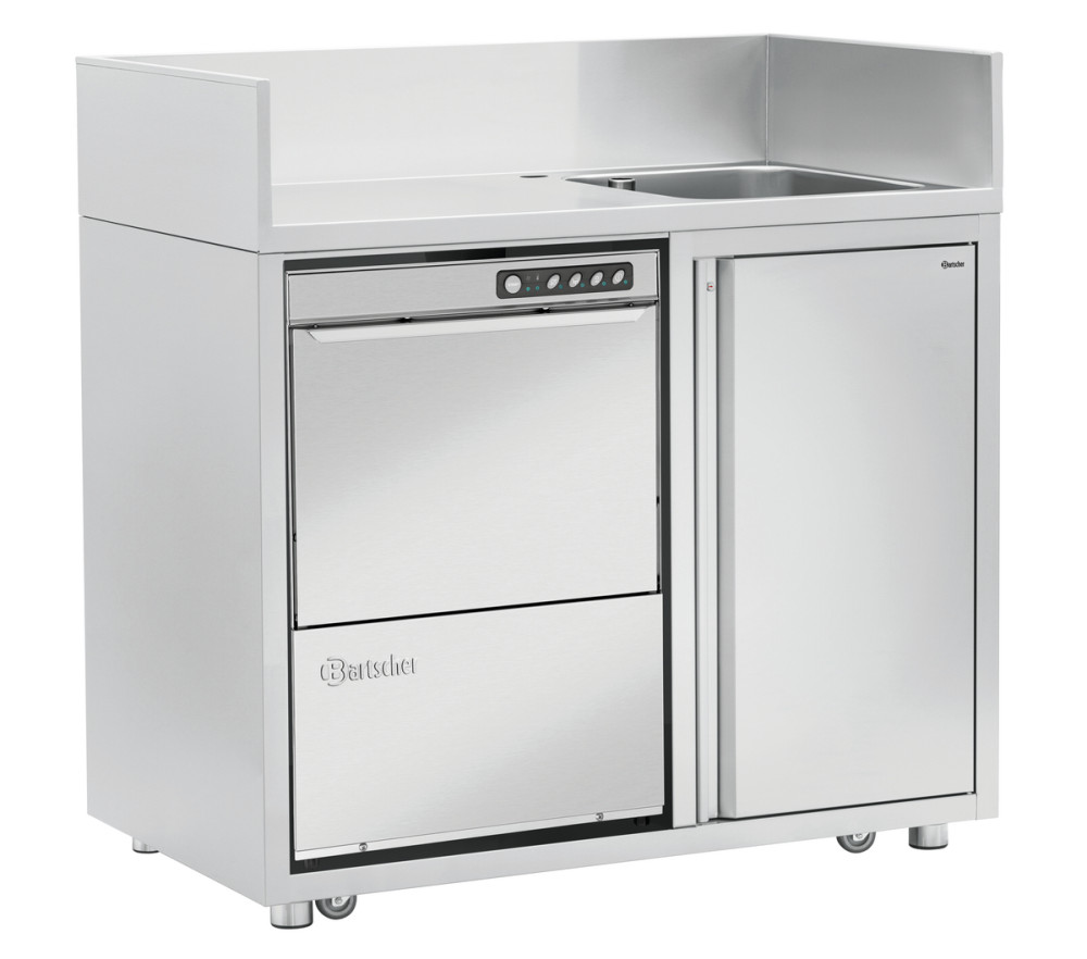 Bartscher Mobiles Spülcenter BR1200 GS - Einbau Spühlmaschine in Aussparung möglich