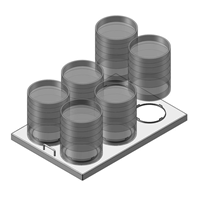 Dim Sum Steamer Adapterplatte (ohne Körbe)