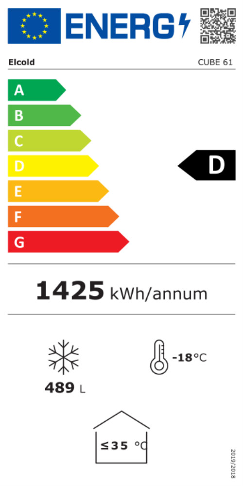 KBS Tiefkühltruhe AL60 Energielabel