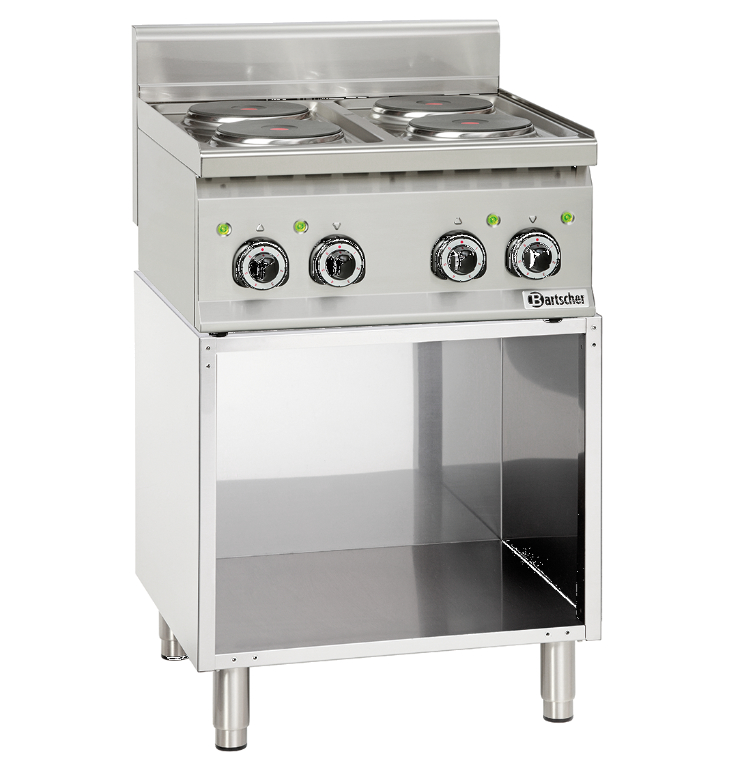 Bartscher Elektroherd 600 4FL - 4 Flammen Set