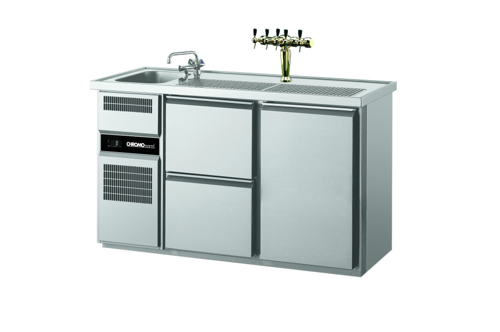 Chromonorm Biertheke 2S / 1T - 1 Becken