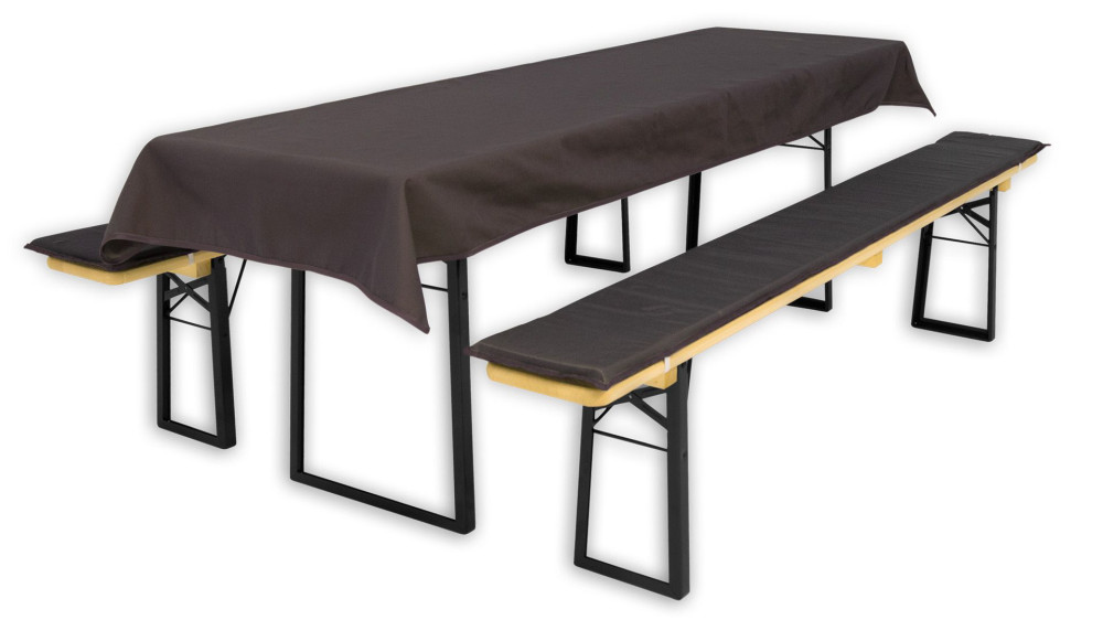 Bierbankauflage 3-teilig (gepolstert)