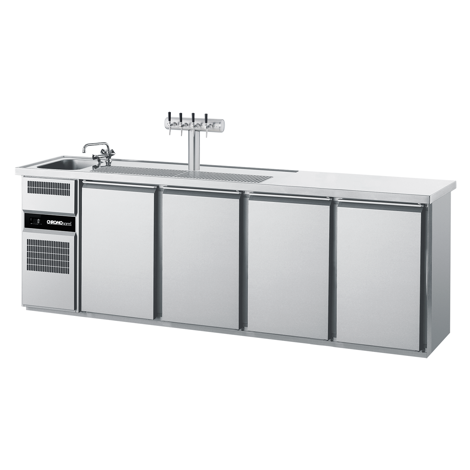 Chromonorm Biertheke 4T - 1 Becken