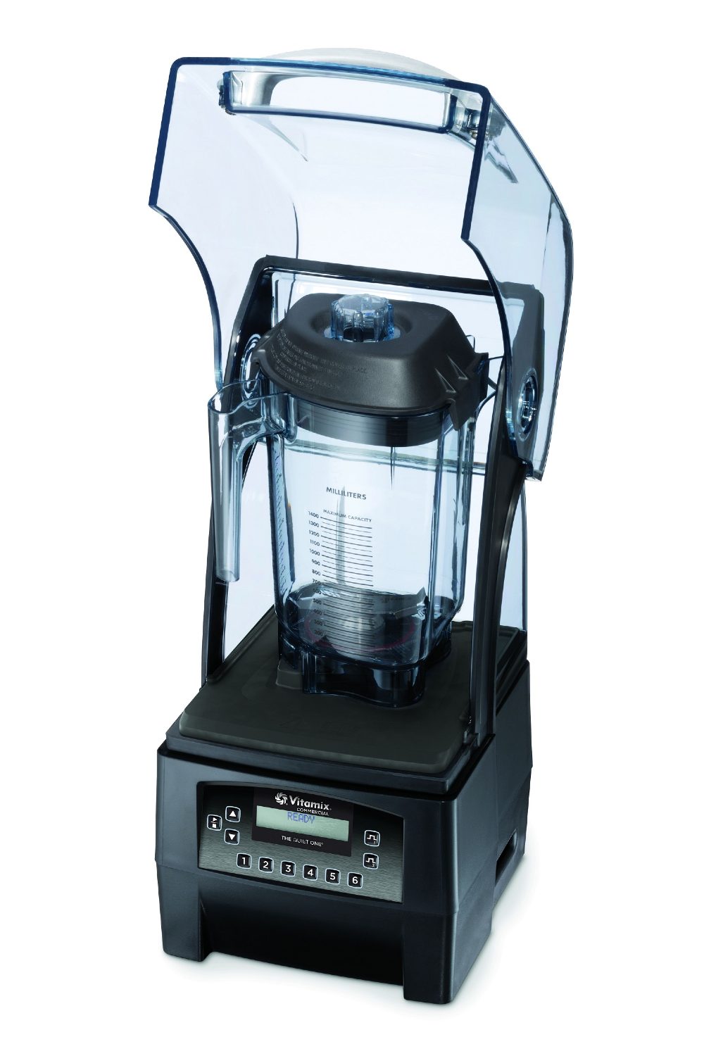 Vitamix Mixer The Quiet One mit geöffneter Haube
