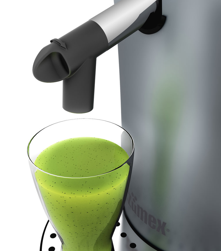 Zumex Multifruit Entsafter Anti Tropf Hahn mit fertigem Saft