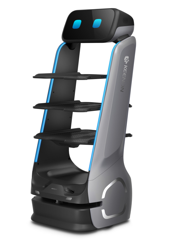 Serviceroboter Keenbot T9 Pro Ablagen