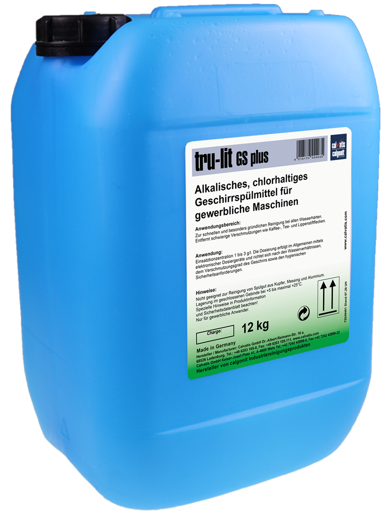 calvatis chlorhaltiger Geschirr-Reiniger tru-lit GS Plus 12 kg