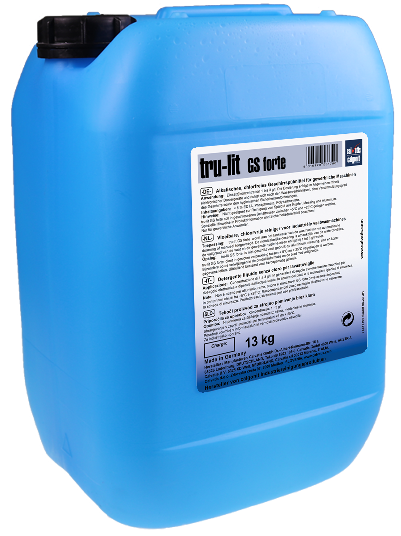 calvatis chlorfreier Geschirr-Reiniger tru-lit GS forte 13 kg
