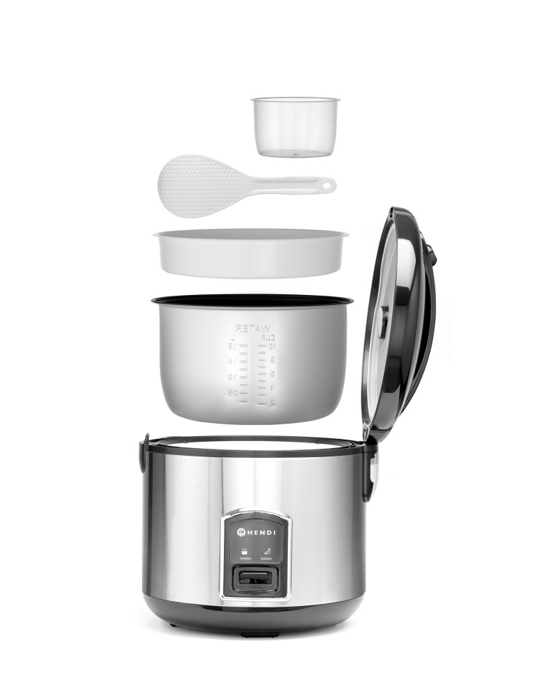 HENDI Reiskocher mit Dampfgarfunktion