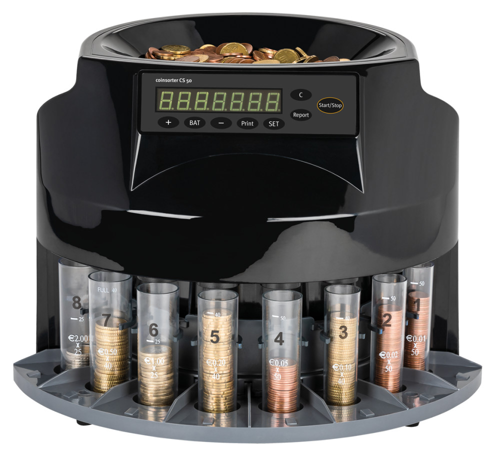 Münzzähler CS 50 - optionale Münzhülsen