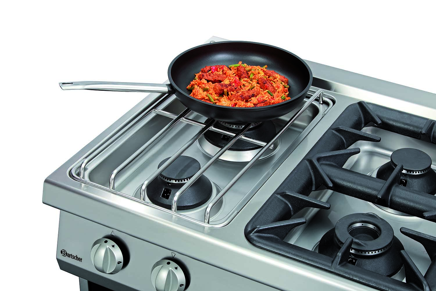 Bartscher Edelstahl Schieberost  mit Pfanne