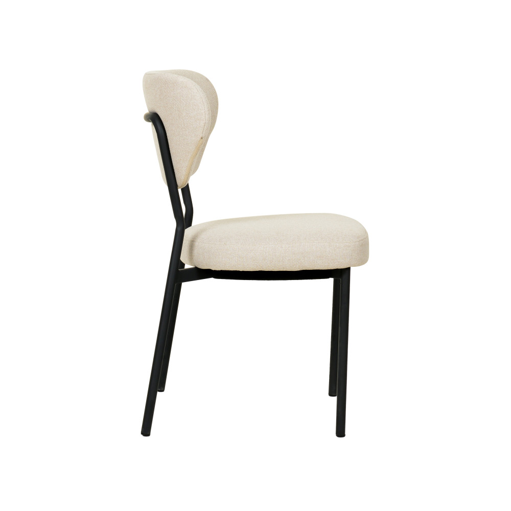 Duko Stapelstuhl mit Bezug - Beige