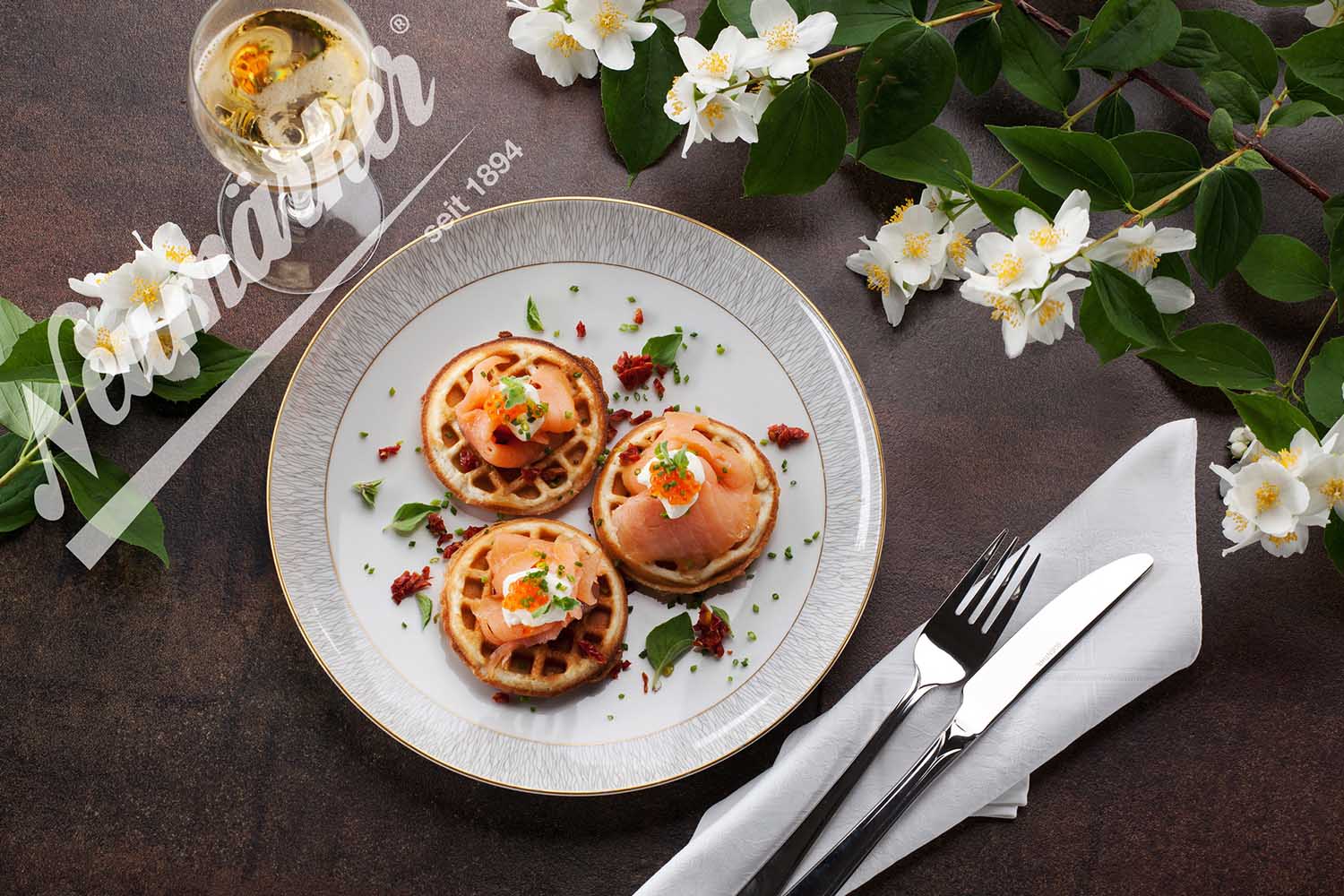 Waffel Taler herzhaft