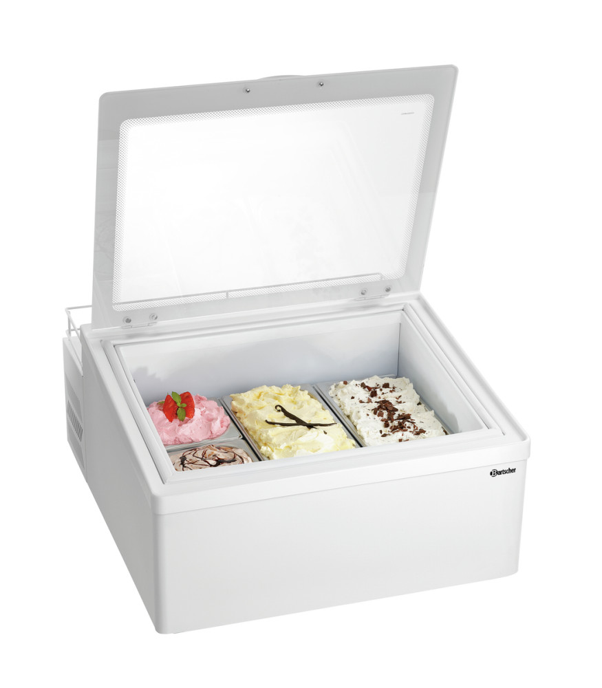 Bartscher Eisvitrine 3x5L-F - offen