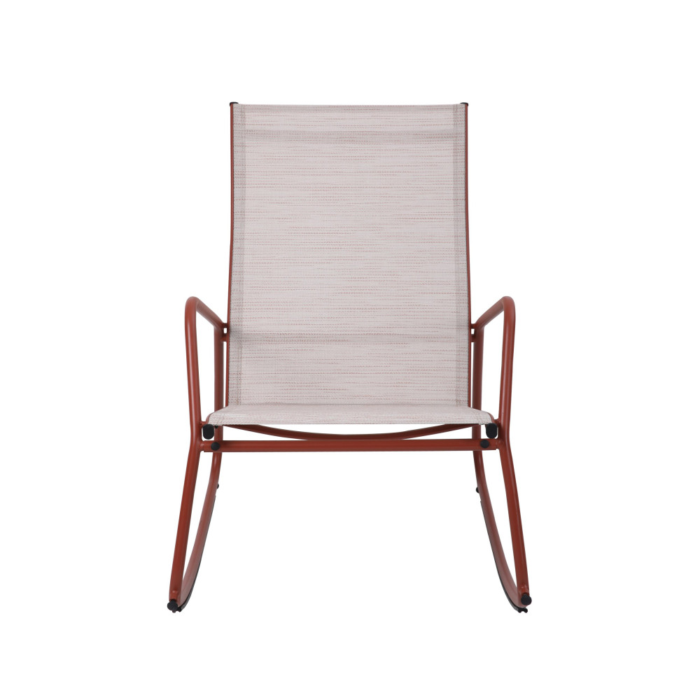 Brody Garten-Schaukelstuhl - Terracotta