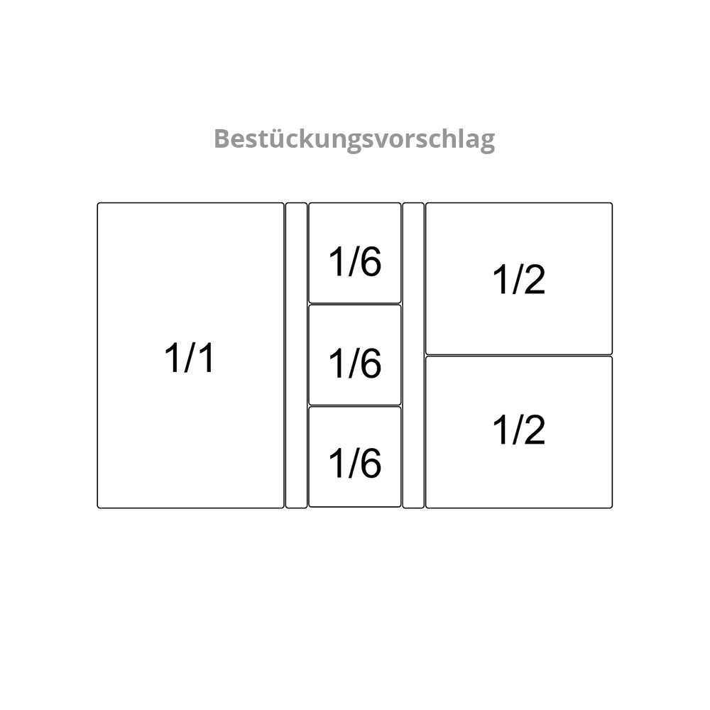 Bestückungsvorschlag CHROMOnorm Saladette