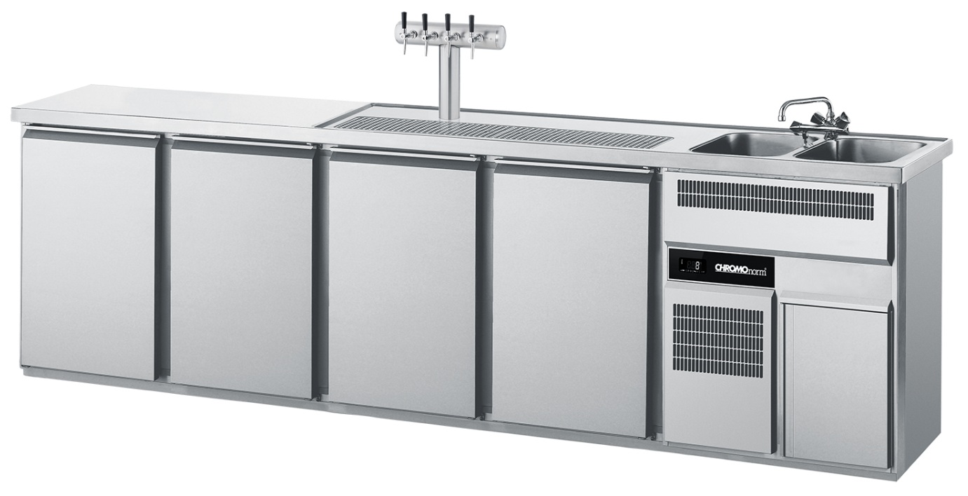 Chromonorm Biertheke 4T - 2 Becken