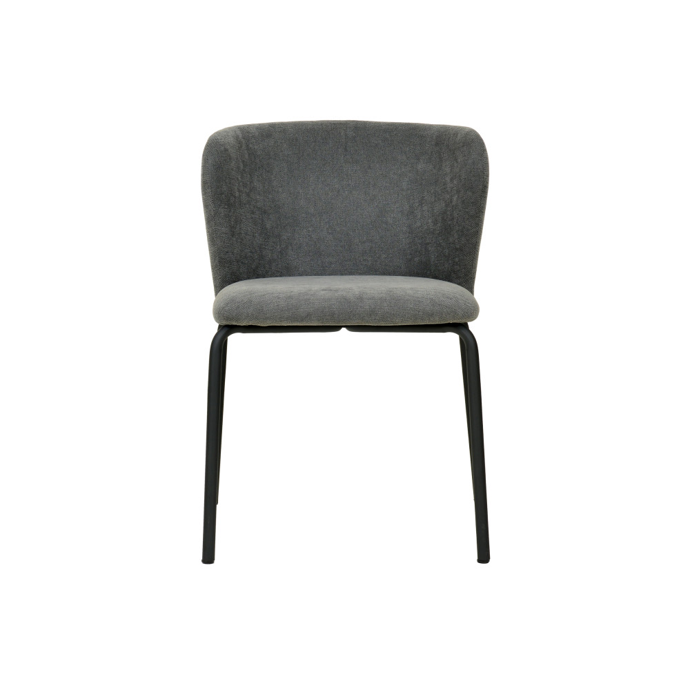 Break Stapelstuhl mit Bezug - Dunkelgrau