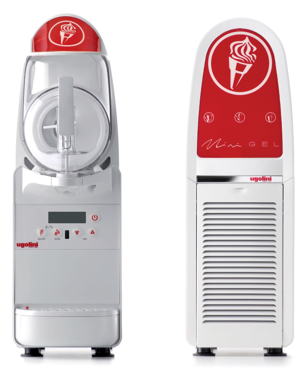 Nosch Eismaschine Minigel Plus 1 Front- und Rückseite