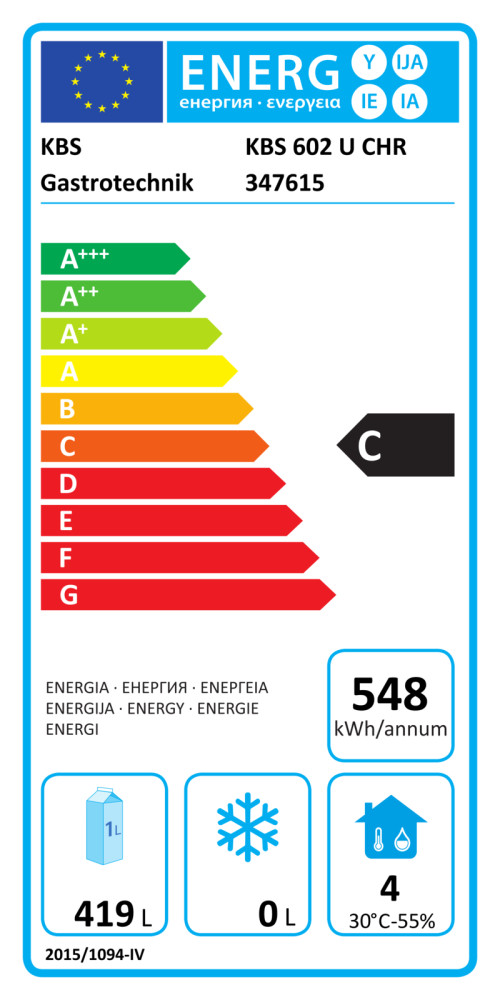 KBS Kühlschrank 602 U CHR