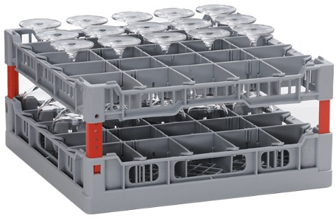 winterhalter Gläserkorb - 400 x 400 mm - 25 Gläser