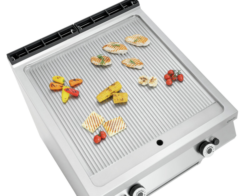 Bartscher Gas-Griddleplatte, gerillt, OU