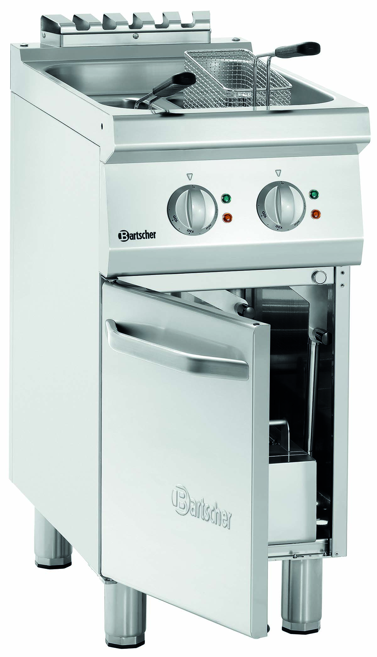 Bartscher Elektro Fritteuse 700 18L offene Tür