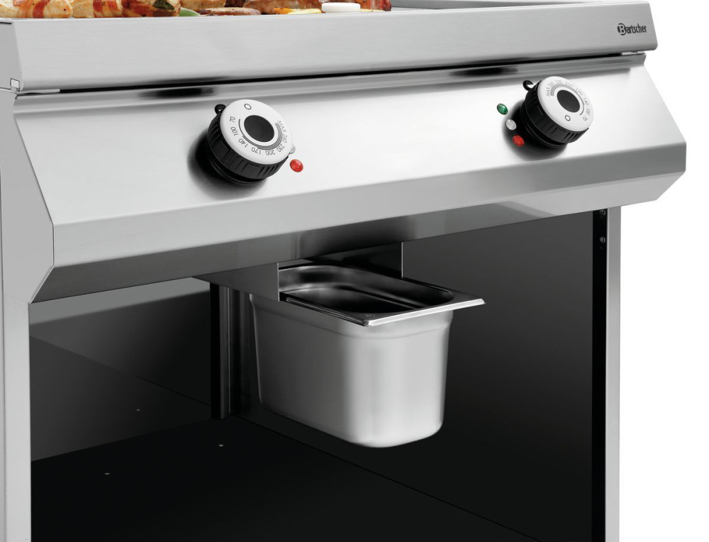 Bartscher Elektro-Griddleplatte, 1/2+1/2, OU