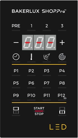 Unox Heißluftofen Arianna LED Steuerung