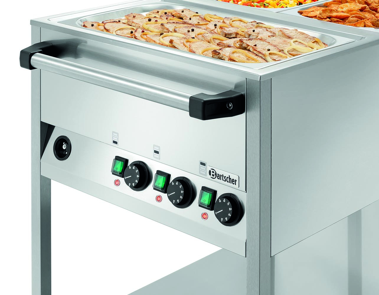 Bartscher Speisenausgabewagen WB3110 Griff mit Bedienung