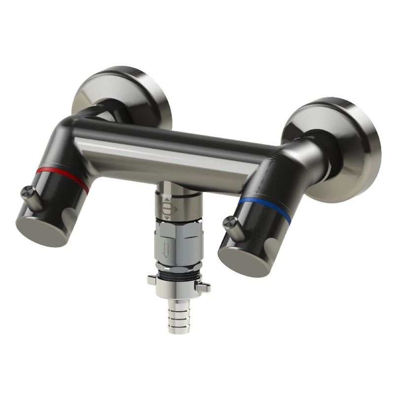 echtermann Mischbatterie 1/2" - Haubengriffe