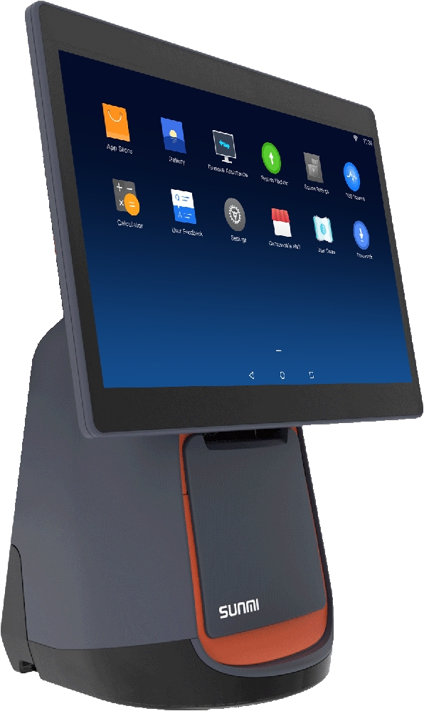 Kassenterminal SUNMI T2 Seitenansicht