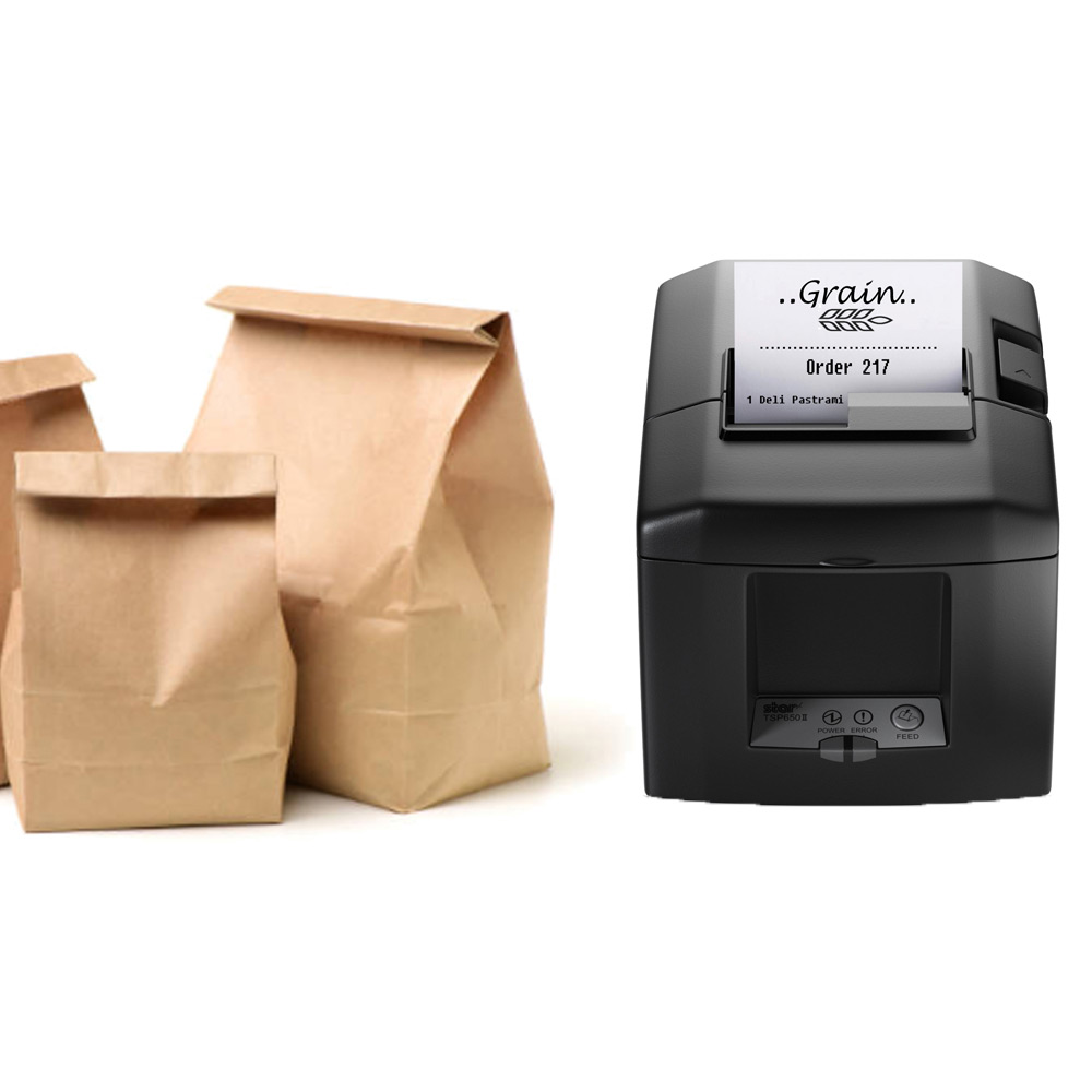 Etikettendrucker Star TSP654IISK Beispiel