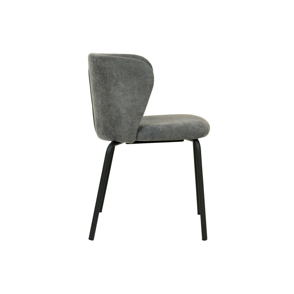 Break Stapelstuhl mit Bezug - Dunkelgrau