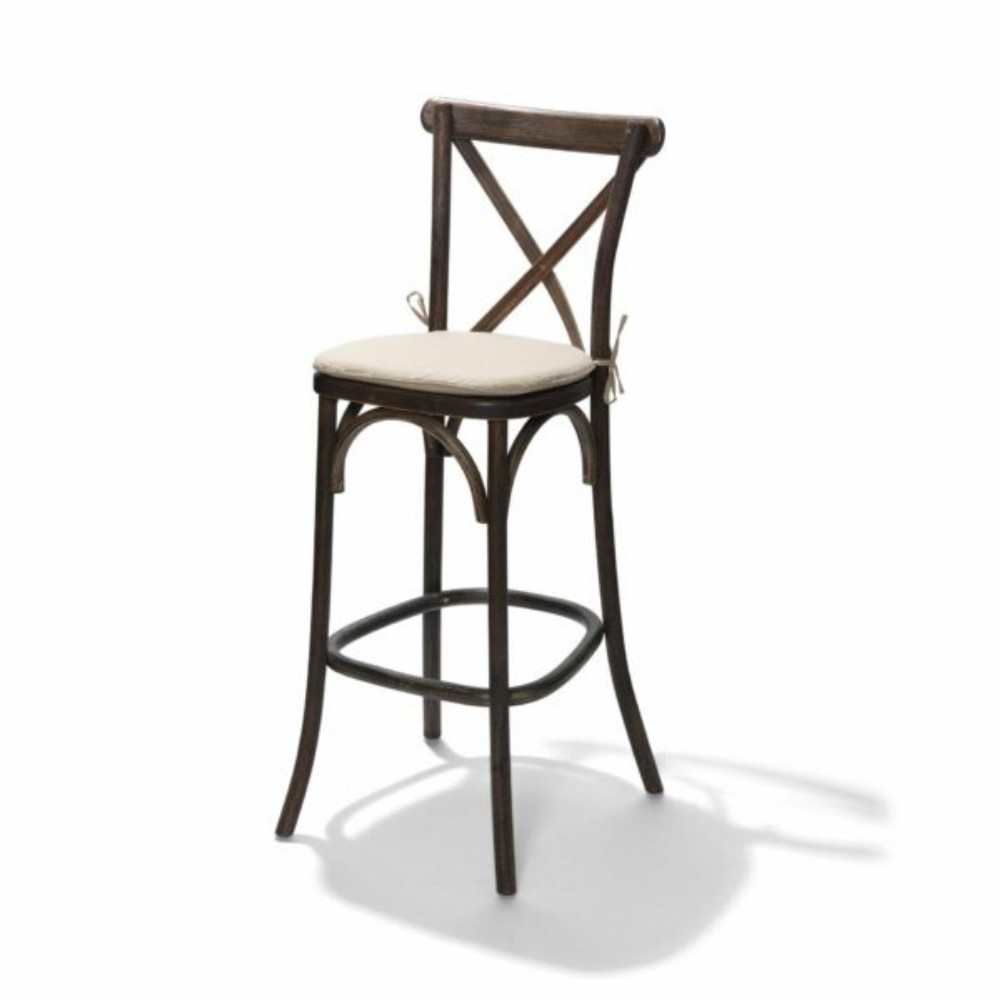 Sitzkissen Gepolstertes ecru für Crossback (bar)stuhl