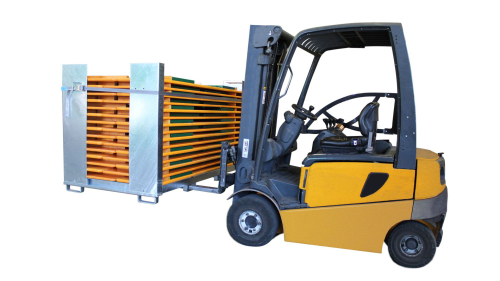 Beispiel Transportcontainer mit Stapler