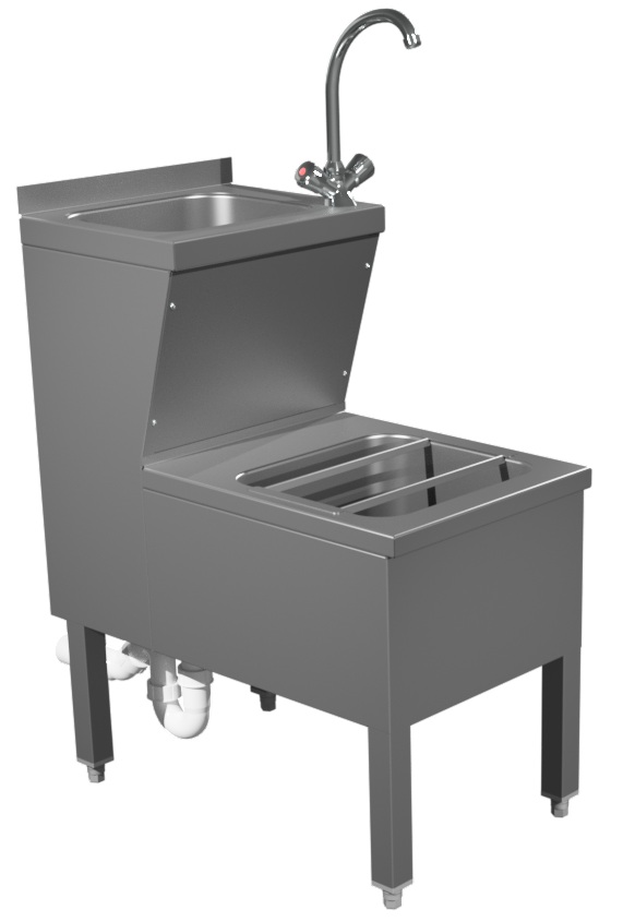 Edelstahl Handwasch Ausgussbecken HWA 6